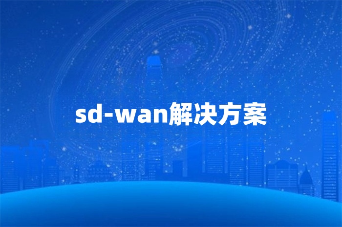 sd-wan解决方案