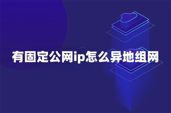 有固定公网ip怎么异地组网