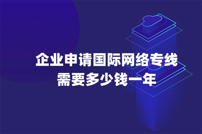 企业申请国际网络专线需要多少钱一年