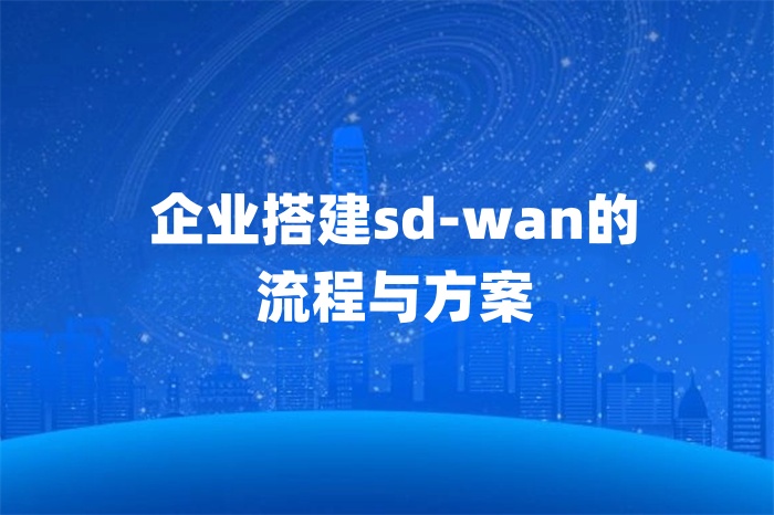 企业搭建sd-wan的流程与方案