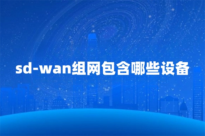 sd-wan组网包含哪些设备