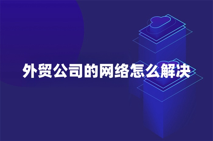 外贸公司的网络怎么解决