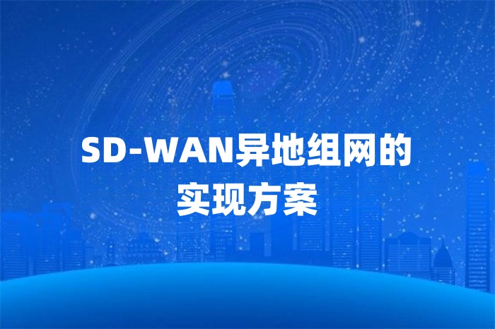 SD-WAN异地组网的实现方案