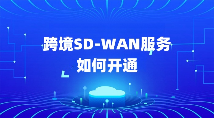 跨境SD-WAN服务如何开通