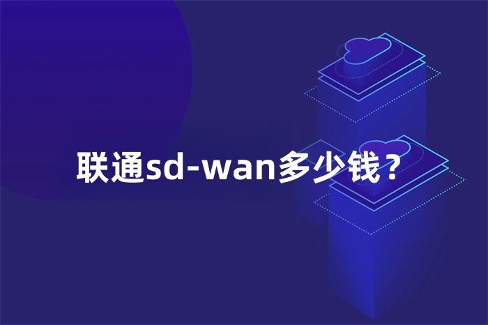 联通sd-wan多少钱？
